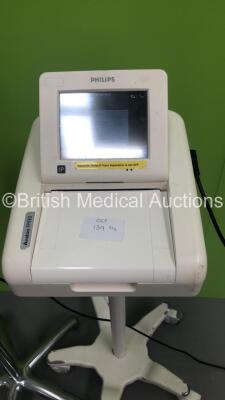 1 x Welch Allyn Spot Vital Signs Monitor on Stand and 1 x Philips Avalon FM30 Fetal Monitor on Stand (1 x Powers Up,1 x Powers Up and Then Cuts Out) - 3