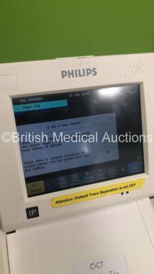 1 x Welch Allyn Spot Vital Signs Monitor on Stand and 1 x Philips Avalon FM30 Fetal Monitor on Stand (1 x Powers Up,1 x Powers Up and Then Cuts Out) - 4