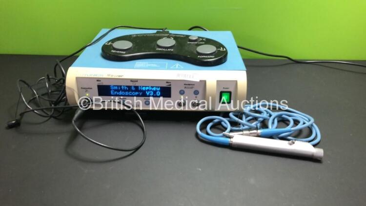 Smith & Nephew Dyonics Power Endoscopy V3.0 Control Unit (Powers Up) with 1 x Smith & Nephew Dyonics PowerMax Handpiece Ref.7210542 and 1 x Footswitch