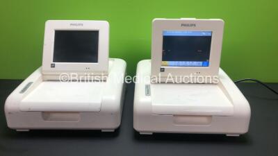 2 x Philips Avalon FM30 Fetal Monitors Model M2703A (1 x Powers Up, 1 x No Power Supply) * Mfd Feb 2013 * **DE92820352 - DE53119771