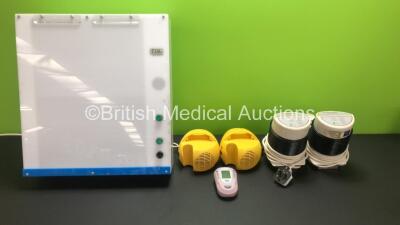 Mixed Lot Including 1 x Exal X-Ray Light Box (Powers Up) 2 x Biegler Medizinelektronik BW 585 Warming Devices, 2 x Pari JuniorBoy S Units and 1 x Bedfont piCO Baby