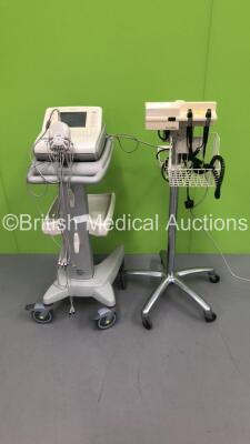 Mixed Lot Including 1 x Welch Allyn Otoscope/Ophthalmoscope with 2 x Handpieces and 1 x Philips PageWriter Trim III ECG Machine with 1 x 10-Lead ECG Lead on Stand (Powers Up) * SN US40818920 / N/A *