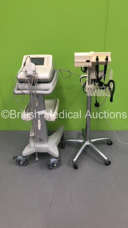 Mixed Lot Including 1 x Welch Allyn Otoscope/Ophthalmoscope with 2 x Handpieces and 1 x Philips PageWriter Trim III ECG Machine with 1 x 10-Lead ECG Lead on Stand (Powers Up) * SN US40818920 / N/A *