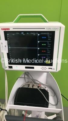 CASMED Foresight Elite Absolute Tissue Oximeter on Stand with 2 x Dual Preamp Attachments (Powers Up) *S/N 1451205* - 9