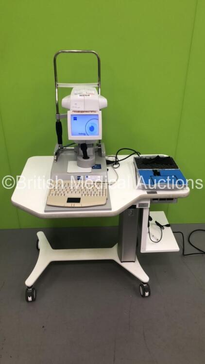 Zeiss IOL Master 500 Ref 1692-983 Version 7.3.0.0048 with Test Eye on Motorized Table (Powers Up) *S/N 1065558*