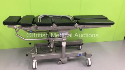Trumpf Jupiter Manual Operating Table with Cushions (Hydraulics Tested Working - Damage to Both Leg Cushions - See Pictures)