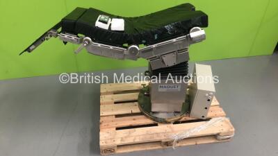 Maquet Alphamaquet Electric Operating Table with Controller and Power Unit (Unable to Power Test Due to Cut Power Supply - Incomplete)