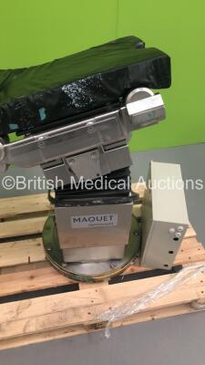 Maquet Alphamaquet Electric Operating Table with Controller and Power Unit (Unable to Power Test Due to Cut Power Supply - Incomplete) - 2