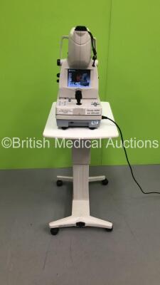 TopCon TRC-NW8 Non Mydriatic Retinal Camera on Motorized Table (Powers Up - Damage to Side - Missing Knob - See Pictures) *S/N 085495* **Mfd 2009** *FOR EXPORT OUT OF THE UK ONLY*