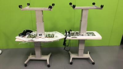 4 x TopCon Electric Ophthalmic Tables *S/N20050007604149 / 20140027311869 / 20100027309115 / 20130027310994* *FOR EXPORT OUT OF THE UK ONLY*