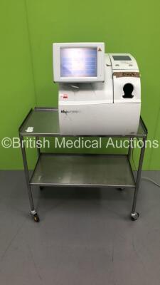 Roche Diagnostics OMNI S Blood Gas Analyzer on Stainless Steel Trolley (Powers Up) * Mfd May 2005 * * SN 2449 *
