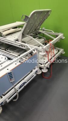 3 x Huntleigh Contura Electric Hospital Beds with Controllers (1 x Head Section Will Not Go Down - Damaged) *S/N 038828 / 10830* - 3