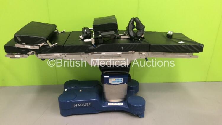 Maquet Electric Operating Table Ref 1133.2285 with Controller and Cushions (Powers Up) *S/N 00413*