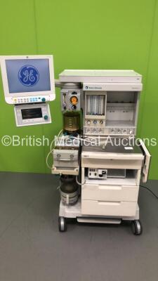 Datex-Ohmeda Aestiva/5 Anaesthesia Machine with Datex-Ohmeda 7900 SmartVent Software Version 4.8,GE Monitor,GE Module Rack Including 1 x E-PRESTN Module with SpO2,T1,T2,P1,P2,NIBP and ECG Options,1 x E-CAiOV Gas Module with Spirometry and D-Fend Water Tra