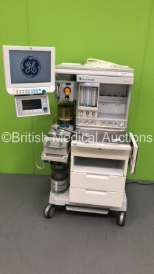 Datex-Ohmeda Aestiva/5 Anaesthesia Machine with Datex-Ohmeda 7900 Smartvent Software Version 4.8,GE Monitor,GE Module Rack,Absorber,Bellows,Oxygen Mixer and Hoses (Powers Up)