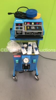 Valleylab Force 2 Electrosurgical/Diathermy Generator on Suction Trolley with 1 x Dual Footswitch and 3 x Handpieces (Powers Up)