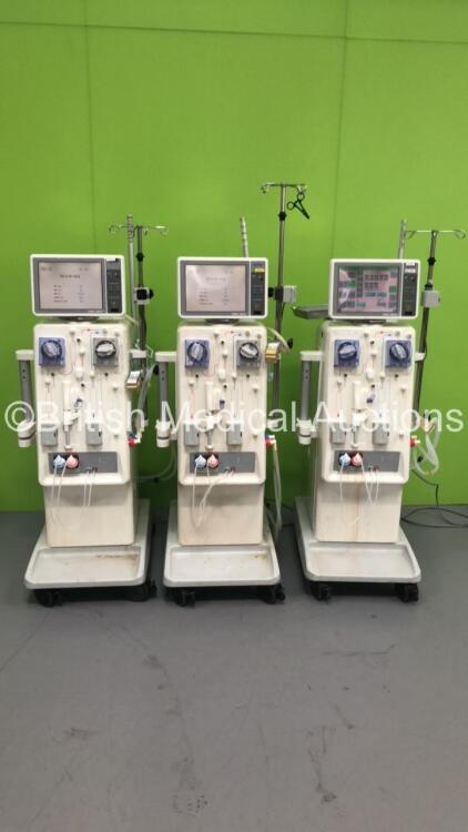 3 x Nikkiso DBB-05 Dialysis Machines Software Version 3.0B - Running Hours 50240 / 53593 / 52364 (All Power Up)