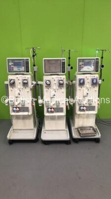 3 x Nikkiso DBB-05 Dialysis Machines Software Version 3.0B - Running Hours 49841 / 43562 / 48863 (All Power Up)