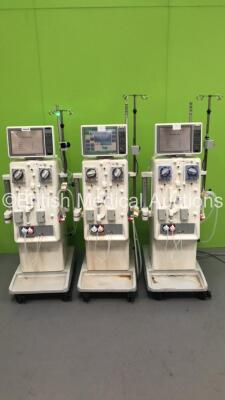 3 x Nikkiso DBB-05 Dialysis Machines Software Version 3.0B - Running Hours 51553 / 44885 / 46004 (All Power Up)