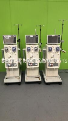 3 x Nikkiso DBB-05 Dialysis Machines Software Version 3.0B - Running Hours 49163 / 50964 / 52794 (All Power Up)