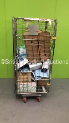 Cage of Consumables Including Cook Medical Advance Low Profile Dilation Catheters,Nurse Uniforms and 365 Healthcare IV Cannulation Packs (Cage Not Included)