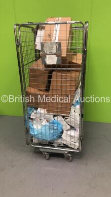 Cage of Consumables Including 3M Health Care Respirators and TSC Swab Specimens (Cage Not Included)