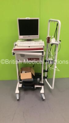 Medtronic Urology Trolley with Monitor,Keyboard,CPU,Printer and Accessories (Hard Drive Removed) *IR132*