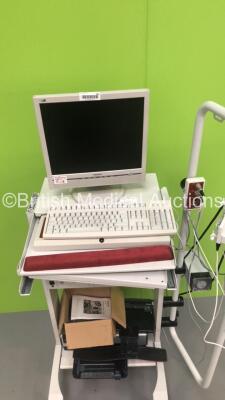 Medtronic Urology Trolley with Monitor,Keyboard,CPU,Printer and Accessories (Hard Drive Removed) *IR132* - 3
