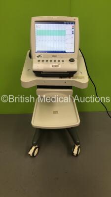Edan F9 Fetal Monitor on Stand (Powers Up - Marks on Screen / Cracks on Surround) ***IR135***