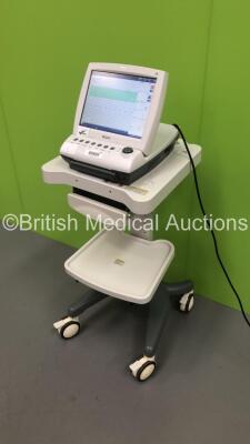 Edan F9 Fetal Monitor on Stand (Powers Up - Marks on Screen / Cracks on Surround) ***IR135*** - 4