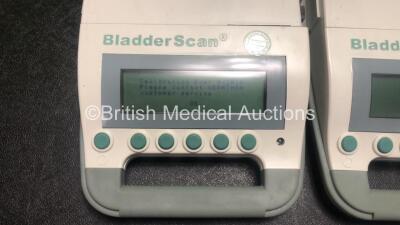 2 x Verathon BVI 3000 Bladder Scanners with 3 x Batteries and 1 x Battery Charger in Carry Bags (Both Power Up with Calibration Required Messages-See Photos) *SN 00227423, 01420964* - 2