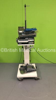 IDLAB CPS 2000 Unit with Handpieces and Accessories on Stand (Powers Up - Damaged Wheel on Stand
