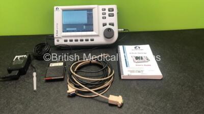 Accutome A-Scan Synergy Ultrasound Scanner with 1 x Footswitch, 1 x Transducer, 1 x AC Power Supply and 1 x User Guide (Powers Up) *SN 11I4311*