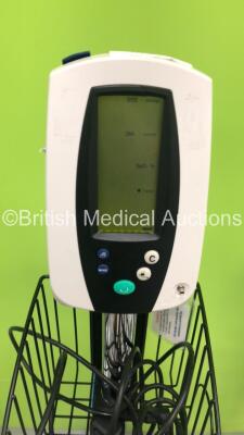 2 x Welch Allyn Spot Vital Signs Monitors on Stands and 2 x Welch Allyn 52N0P Patient Monitors on Stands with 2 x BP Hoses and 2 x SpO2 Finger Sensors (All Power Up) * SN - 3