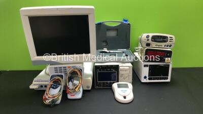 Job Lot Including Criticare Model 507 0 SPO2/NIBP Monitors, 1 x Criticare Model 500 NIBP / SPO2 Monitor, 1 x Ohmeda 3800 Pulse Oximeter, 1 x Masimo Radical 7 Pulse Oximeter, 1 x Ohmeda Biox 3740 Pulse Oximeter, 1 x SciMed OP DOP 130 Scanner, 1 x Nonin 750 - 2