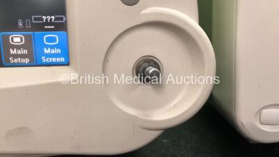 2 x Philips IntelliVue MP30 M8002A Patient Monitors Revision M.04.00, M.04.00 (Both Power Up, 1 with Missing Dial and Cracked Casing, 1 with Cracked Screen-See Photos) - 3