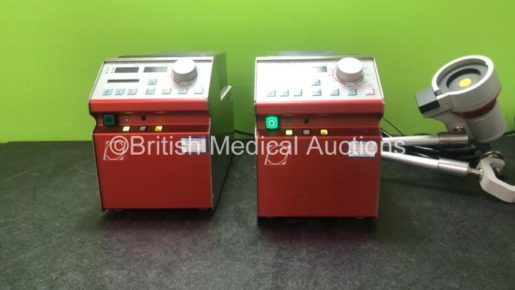 Job Lot Including 2 x Jostra RFC Type 20-970 Heart and Lung Machine Pumps with 1 x Jostra RFD Rota Flow Device (All Power Up) *SN 408, 422, 418*