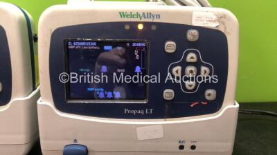 3 x Welch Allyn Propaq LT Patient Monitors with 3 x SpO2 Cables (All Power Up) - 2