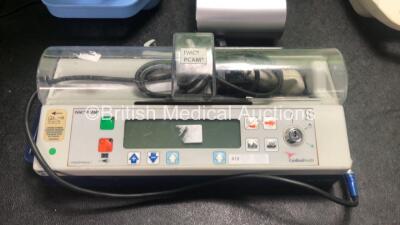 Mixed Lot Including 1 x Cardinal Health IVAC PCAM Pump (No Power) 5 x Medix AC 2000 Nebulisers (All Power Up) 2 x Philips Respironics REMstar Auto CPAP Units with 1 x AC Power Supply (Both Power Up, 1 with Missing Dial-See Photo) 1 x ResMed Escape S9 CPAP - 2