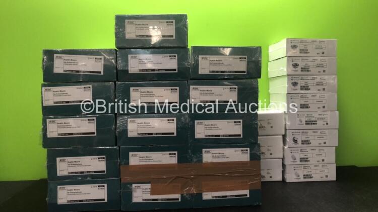 Job Lot of Prosthetics Including 8 x Stryker Ref 6939-0-440 Hip Endoprosthesis Fenestrated Narrow Curved Stems **Some In Date, Some Expired**