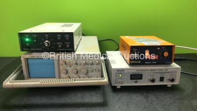 Mixed Lot Including 1 x New Brunswick Scientific C02/LN2 Backup Module, 1 x Iso Tech ISR622 Oscilloscope, 1 x Gallenkamp Magnetic Stirrer and 1 x Harvard Homeothermic Blanket Control Unit (All Power Up)