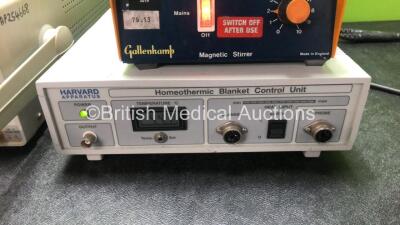 Mixed Lot Including 1 x New Brunswick Scientific C02/LN2 Backup Module, 1 x Iso Tech ISR622 Oscilloscope, 1 x Gallenkamp Magnetic Stirrer and 1 x Harvard Homeothermic Blanket Control Unit (All Power Up) - 4