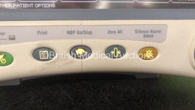 GE Dash 4000 Patient Monitor Including ECG, SpO2, NBP, CO2, Temp/CO, BP 1/3 and BP 2/4 Options (Powers Up with Cracked Casing-See Photos) - 3