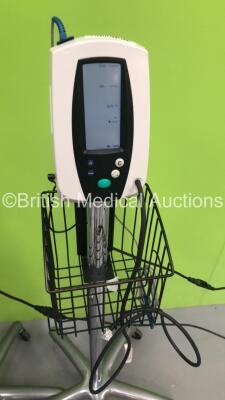 2 x Welch Allyn Spot Vital Signs Monitors on Stands with 2 x BP Hoses and 2 x SpO2 Finger Sensors (Both Power Up- 1 x With Error E38-See Photos) * SN 200204381 / N/A * - 3