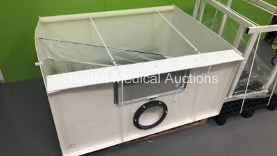 Lab Fume Cabinet Surround with Glass Panel and Monmouth Stand - 3