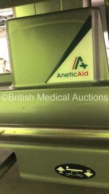 2 x Anetic Aid QA3 Hydraulic Patient Trolleys with 1 x Mattress (Hydraulics Tested Working) - 4