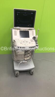 Toshiba Aplio MX Flat Screen Ultrasound Scanner *S/N 99B1022294* **Mfd 02/2010** with 3 x Transducers / Probes (PVT-674BT *Mfd 02/2015* , PVT-375BT *Mfd 11/2014* and PVT-661VT *Mfd 01/2010*) and Sony UP-D897 Digital Graphic Printer (Powers Up) ***IR165**