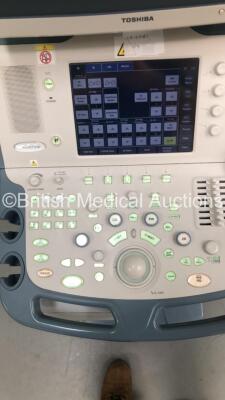 Toshiba Xario SSA-660A Ultrasound Scanner *S/N 99E06Z6015* **Mfd NA* with 1 x Transducer / Probe (PVT-375BT *Mfd 06/2017*) and Sony UP-D897 Digital Graphic Printer (Powers Up) ***IR166*** - 4