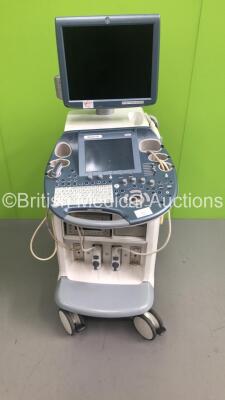 GE Voluson E8 Expert Flat Screen Ultrasound Scanner *S/N D18107* **Mfd 09/2012** with 2 x Transducers / Probes (C1-5-D Ref 5261135 *Mfd 11/2012* and IC5-9-D Ref 5194434 *Mfd 07/2012*), Sony UP-D897 Digital Graphic Printer and Sony DVO-1000MD DVD Recorder 