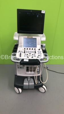 GE Vivid E9 Flat Screen Ultrasound Scanner *S/N VE90402* **Mfd 09/2009** Application Software Version 112 Revision 1.6 System Software Version 104.3.3 with 1 x Transducer / Probe (3V-D Ref 5306595 *Mfd 11/2008*) and Sony UP-D897 Digital Graphic Printer (P